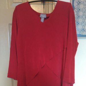 Red Layered Top